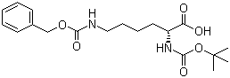 structure of CAS# 76477-42-4, N-Boc-N'-Cbz-D-赖氨酸