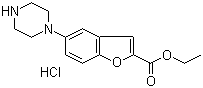 CAS 登录号：765935-67-9, 5-(1-哌嗪基)-2-苯并呋喃羧酸乙酯盐酸盐