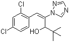 CAS 登录号：76714-88-0, 烯唑醇, (E)-1-(2,4-二氯苯基)-4,4-二甲基-2-(1,2,4-三氮唑-1-基)戊-1-烯-3-醇
