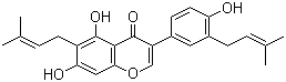 CAS # 76754-24-0, Lupalbigenin, 5,7,4'-Trihydroxy-6,3'-diprenylisoflavone