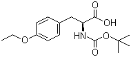structure of CAS# 76757-91-0, N-叔丁氧羰基-O-乙基-L-酪氨酸