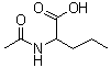 structure of CAS# 7682-15-7, N-Acetyl-DL-norvaline