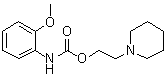 N-(2-Methoxyphenyl)carbamic acid 2-(1-piperidinyl)ethyl ester molecular structure (CAS 76875-80-4)