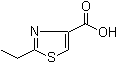 structure of CAS# 769124-05-2, 2-Ethylthiazole-4-carboxylic acid
