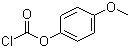 structure of CAS# 7693-41-6, 4-Methoxyphenyl carbonochloridate