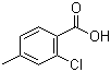 structure of CAS# 7697-25-8, 2-Chloro-4-methylbenzoic acid