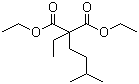 structure of CAS# 77-24-7, 乙基(异戊基)丙二酸二乙酯