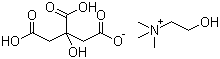 structure of CAS# 77-91-8, Choline dihydrogencitrate salt