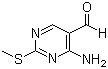 CAS # 770-31-0, 4-Amino-2-(methylthio)pyrimidine-5-carboxaldehyde