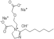 Disodium capryloamphodiacetate molecular structure (CAS 7702-01-4)