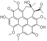 Hypocrellin molecular structure (CAS 77029-83-5)