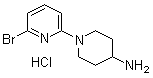 structure of CAS# 77145-50-7, 1-(6-溴-2-吡啶基)-4-哌啶胺盐酸盐