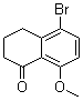 structure of CAS# 77259-96-2, 5-Bromo-3,4-dihydro-8-methoxy-1(2H)-naphthalenone