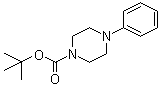 structure of CAS# 77278-63-8, 4-Phenylpiperazine-1-carboxylic acid tert-butyl ester