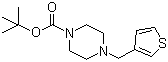 CAS 登录号：77278-71-8, 4-(3-噻吩甲基)-1-哌嗪羧酸叔丁酯
