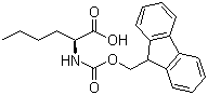 structure of CAS# 77284-32-3, N-Fmoc-L-正亮氨酸