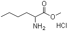 CAS # 77300-48-2, Methyl 2-aminohexanoate hydrochloride, DL-Norleucine methyl ester hydrochloride