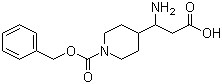 structure of CAS# 773123-81-2, 3-(N-Cbz-4-哌啶基)-3-氨基丙酸