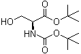CAS # 7738-22-9, N-tert-Butoxycarbonylserine tert-butyl ester, tert-Butyl (S)-2-[(tert-butoxycarbonyl)amino]-3-hydroxypropanoate