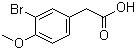 3-Bromo-4-methoxyphenylacetic acid molecular structure (CAS 774-81-2)