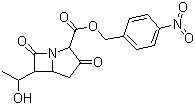 CAS # 77449-43-5, 6-(1-Hydroxyethyl)-3,7-dioxo-1-azabicyclo[3.2.0]heptane-2-carboxylic acid (4-nitrophenyl)methyl ester