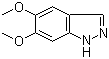 5,6-Dimethoxy-1H-indazole molecular structure (CAS 7746-30-7)
