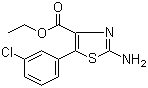 Ethyl 2-amino-5-(3-chlorophenyl)thiazole-4-carboxylate molecular structure (CAS 77505-90-9)