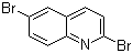 structure of CAS# 77514-31-9, 2,6-二溴喹啉