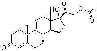 Anecortave acetate molecular structure (CAS 7753-60-8)