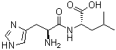 structure of CAS# 7763-65-7, L-Histidyl-L-leucine