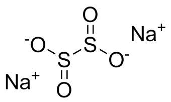 Sodium dithionite molecular structure (CAS 7775-14-6)