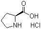 L-Proline hydrochloride molecular structure (CAS 7776-34-3)