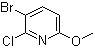 structure of CAS# 777931-67-6, 3-溴-2-氯-6-甲氧基吡啶