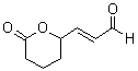 (E)-3-(Tetrahydro-6-oxo-2H-pyran-2-yl)-2-propenal molecular structure (CAS 77803-32-8)