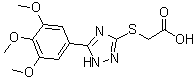 CAS # 77803-55-5, [[5-(3,4,5-Trimethoxyphenyl)-1H-1,2,4-triazol-3-yl]thio]acetic acid