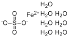 Ferrous sulfate heptahydrate molecular structure (CAS 7782-63-0)