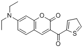 structure of CAS# 77820-11-2, 7-Diethylamino-3-thenoyl-coumarin