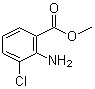 structure of CAS# 77820-58-7, Methyl 2-amino-3-chlorobenzoate