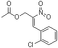 CAS # 77835-02-0, 3-(2-Chlorophenyl)-2-nitro-2-propen-1-ol acetate (ester)