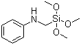 CAS # 77855-73-3, Anilino-methyl-trimethoxysilane, N-Phenylaminomethyltrimethoxysilane, (N-Phenylamino)methyltrimethoxysilane, N-(Trimethoxysilylmethyl)aniline