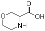 structure of CAS# 77873-76-8, 3-Morpholinecarboxylic acid