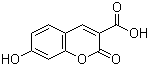 structure of CAS# 779-27-1, 7-羟基香豆素-3-羧酸