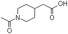 structure of CAS# 78056-60-7, 1-乙酰基-4-哌啶乙酸