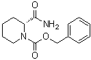 CAS # 78058-39-6, (R)-2-(Aminocarbonyl)-1-piperidinecarboxylic acid phenylmethyl ester