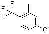 CAS # 780802-36-0, 2-Chloro-4-methyl-5-(trifluoromethyl)pyridine