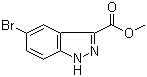 Methyl 5-bromo-1H-indazole-3-carboxylate molecular structure (CAS 78155-74-5)