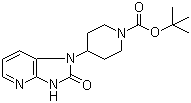 structure of CAS# 781649-87-4, tert-Butyl 4-(2-oxo-2,3-dihydro-1H-imidazo[4,5-b]pyridin-1-yl)piperidine-1-carboxylate