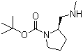 structure of CAS# 783325-25-7, (2R)-2-[(甲基氨基)甲基]-1-吡咯烷羧酸叔丁酯