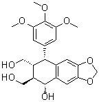 CAS # 78339-51-2, Podophyllol, (5R,6R,7R,8R)-5,6,7,8-Tetrahydro-5-hydroxy-8-(3,4,5-trimethoxyphenyl)naphtho[2,3-d]-1,3-dioxole-6,7-dimethanol, (-)-Podophyllol