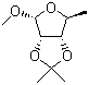 structure of CAS# 78341-97-6, Methyl-5-deoxy-2,3-O-isopropylidene-D-ribofuranoside